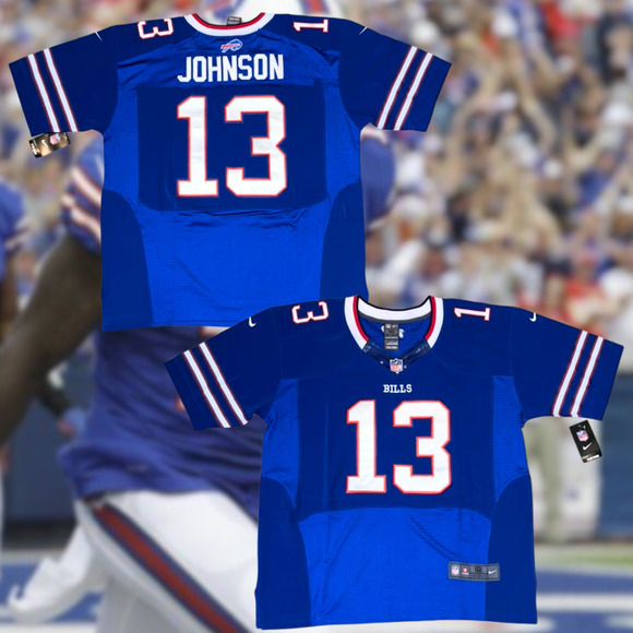 Buffalo Bills Stevie Johnson Men's Nike Elite Jersey 52 2XL NWT Deadstock